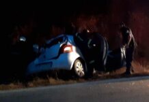 ΤΩΡΑ Ωραιόκαστρο: Εκτροπή ΙΧ στον ορεινό όγκο, βίντεο