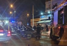 Τροχαίο με τραυματίες και απεγκλωβισμό στη δυτική Θεσσαλονίκη, φωτο