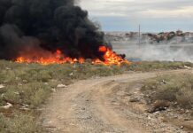 ΤΩΡΑ Φωτιά σε παράνομη χωματερή στο Δ. Ωραιοκάστρου, βίντεο
