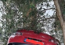 Θεσσαλονίκη: Αυτοκίνητο προσγειώθηκε σε αυλή σπιτιού