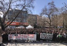 Λάρισα: Φοιτητές και μαθητές ζήτησαν να αποδοθούν ευθύνες για την τραγωδία στα Τέμπη, φωτο – βίντεο