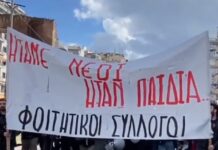 Θεσσαλονίκη Συλλαλητήριο Τραγωδία Τέμπη : Ένταση διαδηλωτών και αστυνομικών