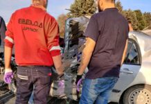Σοβαρό τροχαίο στο δρόμο από Θεσσαλονίκη για Σέρρες – Επιχείρηση απεγκλωβισμού απο την Εθ. Ελ. Ο. Δ. Δρυμού