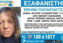 SoS Εξαφάνιση γυναίκας απο την Χαλκιδική