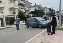 ΤΩΡΑ Τροχαίο στο Ωραιόκαστρο