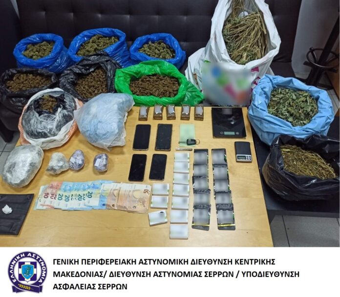 Κατάσχεση ναρκωτικών Υ.Α. Σερρών