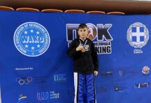Χρυσός ο 12χρονος Μιχάλης Γουσιος απο το Ωραιόκαστρο, στο Πανελλήνιο πρωτάθλημα Kickboxing