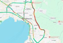 Θεσσαλονίκη: Στα κόκκινα ο περιφερειακός – Χάρτης κίνησης τώρα