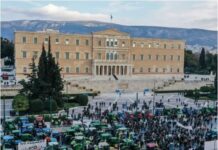 «Αγώνας για να μείνουμε στη γη μας» – Τα τρακτέρ μπροστά στη Βουλή και ξεκινά το αγροτικό συλλαλητήριο