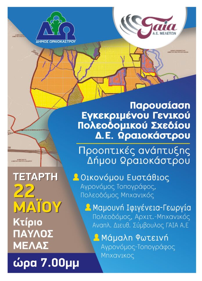 ΠΟΛΕΟΔΟΜΙΚΟ ΣΧΕΔΙΟ Δ. ΩΡΑΙΟΚΑΣΤΡΟΥ