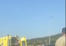 Θεσσαλονίκη: Φωτιά σε μηχανή τώρα στο Δερβένι, βίντεο