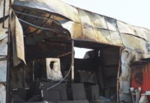 Όρθια η προτομή του Αγίου Σοφιανού μετά την πυρκαγιά της Β.Α. Αττικής