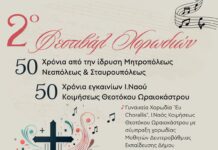 Την Τετάρτη, 4 Δεκεμβρίου 2024, το 2ο Χορωδιακό Φεστιβάλ Δ. Ωραιοκάστρου