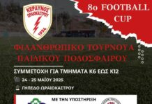 Ο Κεραυνός Ωραιοκάστρου Διοργανώνει το 8ο Φιλανθρωπικό Τουρνουά Παιδικού Ποδοσφαίρου: “Παίζουμε Μπάλα, Χαρίζουμε Αγάπη!”