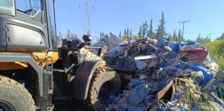 Δήμος Κορδελιού – Ευόσμου: Μάζεψε περισσότερους από 60 τόνους μπάζα και απορρίμματα από την παράνομη χωματερή πάνω από τον περιφερειακό