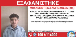 Συναγερμός στο Ωραιόκαστρο: Εξαφανίστηκε 14χρονος από Χώρο Φιλοξενίας