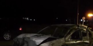 Δ. Ωραιοκάστρου : ΙΧ καρφώθηκε σε κολόνα και τυλίχθηκε στις φλόγες