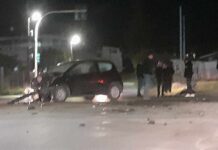 Ωραιόκαστρο: Τροχαίο ατύχημα στη συμβολή των οδών Θερμαϊκού και Συμμαχικής, φωτο