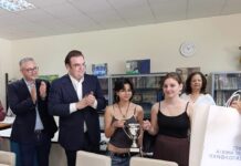 Στον Δρυμό ο Υπουργός Οικονομικών Κυριάκος Πιερρακάκης: Ανακοίνωσε την πλήρη ανακαίνιση του Λυκείου Μυγδονίας μετά την πανευρωπαϊκή πρωτιά των μαθητριών