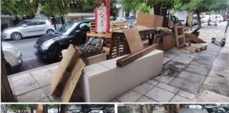 Δικογραφία σε βάρος δύο 39χρονων στη Θεσσαλονίκη: Πέταξαν ανεξέλεγκτα στο πεζοδρόμιο καναπέδες και έπιπλα