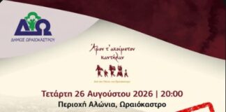 Έκτακτη ανακοίνωση Δήμου Ωραιοκάστρου: Ακυρώνεται η αναβίωση του εθίμου «Παρχάρια» λόγω του θανάτου του Κωνσταντίνου Νιανιά
