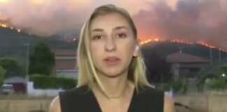 Κύμα συμπαράστασης από πυροσβέστες για το «νευρικό γέλιο» ρεπόρτερ στο μέτωπο της φωτιάς