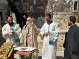 Στην Παναγία Σουμελά τελέστηκε η Θεία Λειτουργία για τα Εννιάμερα
