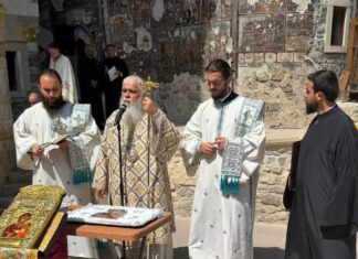 Στην Παναγία Σουμελά τελέστηκε η Θεία Λειτουργία για τα Εννιάμερα